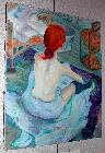 Thierry Ribollet: femme  la toilette (d'aprs Toulouse-Lautrec)